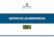 GESTION DE LAS EMERGENCIAS - gva.es