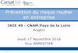 Prévention du risque routier en entreprise - Pays de la Loire