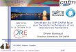 JRE’2016 Stratégie du GIP-CNFM face Toulouse aux besoins 