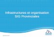 Infrastructures et organisation SIG Provinciales
