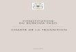 CONSTITUTION DU BURKINA FASO CHARTE DE LA TRANSITION