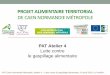 PROJET ALIMENTAIRE TERRITORIAL