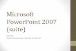 Microsoft PowerPoint 2007 (suite)