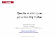 Quelle statistique pour les Big Data?