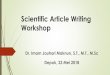 Scientific Article Writing Workshop