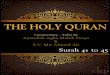 Tafsir of Holy Quran - Surah 41 to 45