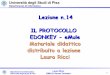 Lezione n.14 IL PROTOCOLLO EDONKEY - eMule Materiale didattico
