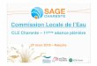 Commission Locale de l’Eau - fleuve Charente