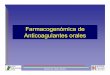 Farmacogenetica de Anticoagulantes orales