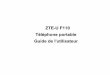ZTE-U F110 Téléphone portable Guide de l'utilisateur