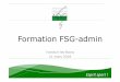 Formation FSG-Admin - Présentation du 21.03