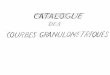 Catalogue des courbes granulométriques