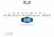 LANCEMENT d’Action Publique 2022 - economie.gouv.fr