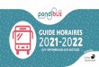 Guide horaires Pondibus 2021-2022 - pontivy-communaute.bzh