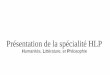 Présentation de la spécialité HLP - ac-aix-marseille.fr