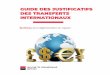 GUIDE DES JUSTIFICATIFS DES TRANSFERTS INTERNATIONAUX