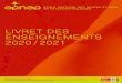 LIVRET DES ENSEIGNEMENTS 2020 / 2021 - EPHEP