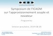 Symposium de l’ICAGM sur l’approvisionnement souple et 