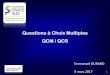 Questions à Choix Multiples QCM / QCS