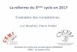 La réforme du 3ème cycle en 2017