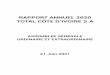 RAPPORT ANNUEL 2020 TOTAL CÔTE D’IVOIRE S