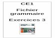 CE1 Fichier grammaire Exercices 3 - CanalBlog