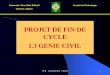 PROJET DE FIN DE CYCLE L3 GENIE CIVIL
