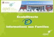 EcoleDirecte Informations aux Familles