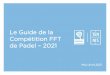 Le Guide de la Compétition FFT de Padel 2021