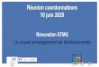 Réunion coordonnateurs 10 juin 2020