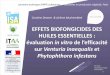 EFFETS BIOFONGICIDES DES HUILES ESSENTIELLES : évaluation 