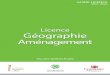 Licence Géographie Aménagement