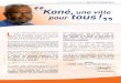 ELECTIONS MUNICIPALES DES 23 ET 30 MARS 2014 Koné, une 