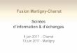 Fusion Martigny-Charrat Soirées d’information & d’échanges