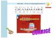 Guide d'acc. nouvelle grammaire CORRIGÉ