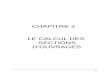 CHAPITRE 2 LE CALCUL DES SECTIONS D’OUVRAGES