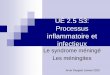 UE 2.5 S3: Processus inflammatoire et infectieux