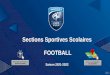 Sections Sportives Scolaires FOOTBALL - FFF