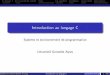 Introduction au langage C - Université Grenoble Alpes