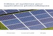 Câbles et systèmes pour applications photovoltaïques