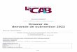 Loi du 1er Dossier de demande de subvention 2022 - la-cab.fr