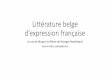 Littérature belge d’expression française