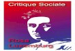 Rosa Luxemburg, 1871-1919 - Critique sociale