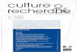 Culture et recherche 102, juillet-septembre 2004