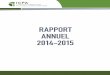 RAPPORT ANNUEL 2014-2015 - CAPI