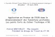Application en France de l’EC8 dans le dimensionnement des 