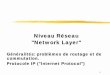Niveau Réseau Network Layer - Deptinfo