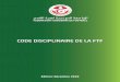 Code Disciplinaire 2020.2021 - Fédération Tunisienne de 