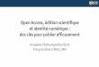 Open Access, édition scientifique et identité numérique 