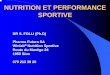 NUTRITION ET PERFORMANCE SPORTIVE - ChiroSport